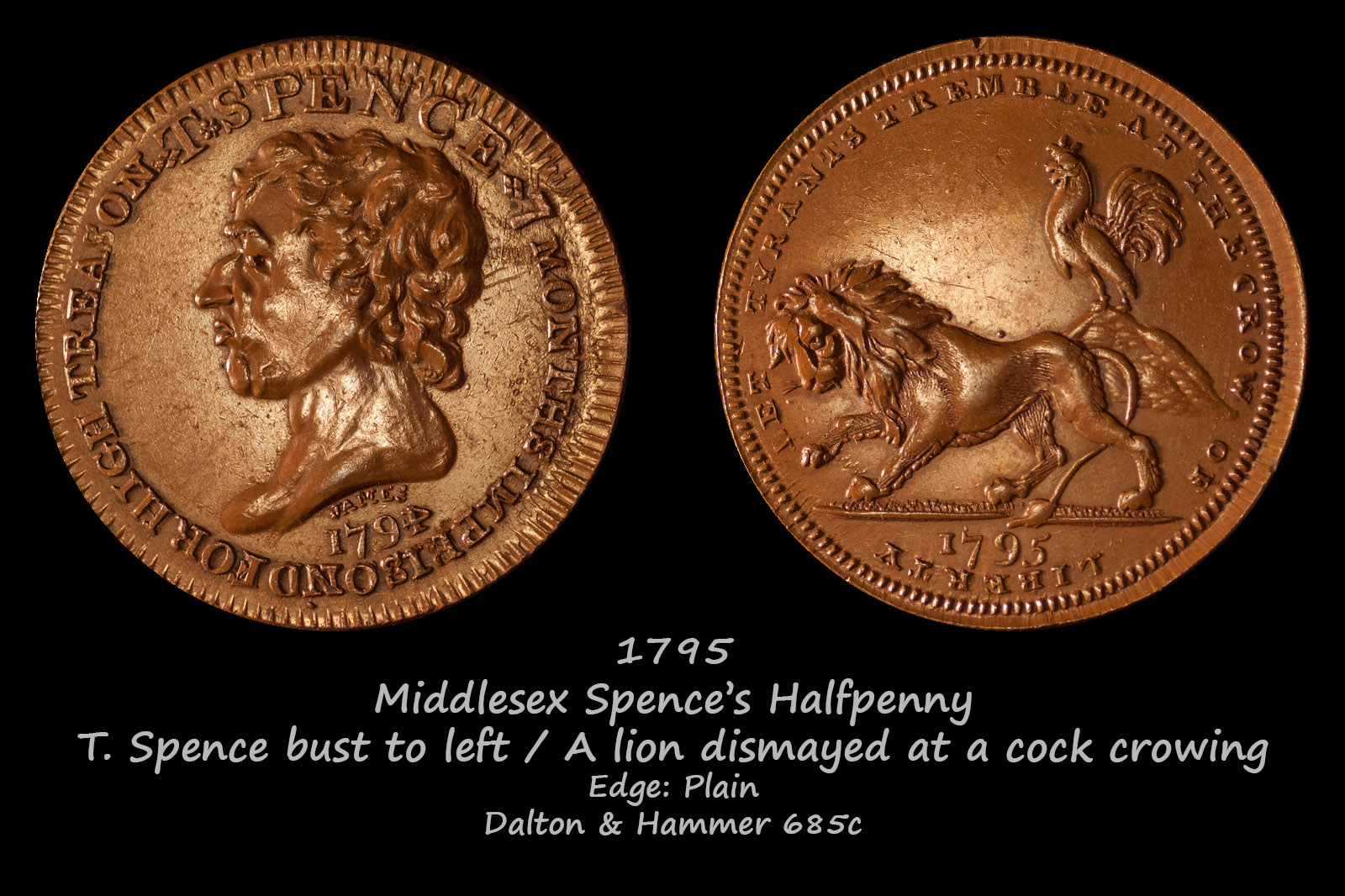 Middlesex Spence’s Halfpenny D&H685c