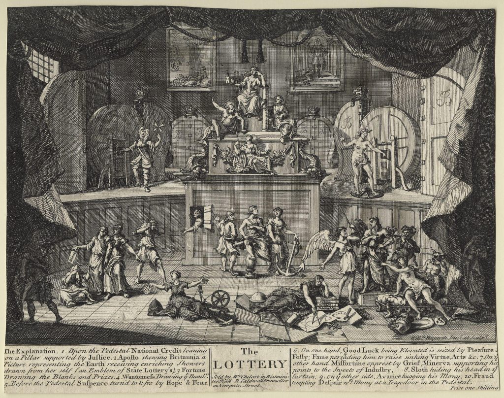 ‘The Lottery’ by William Hogarth 1721